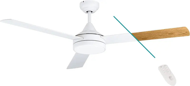 B-Ware Eglo Deckenventilator Ventilator Sesimbra Mit Led Fernbedienung Weiß 1 Flammig