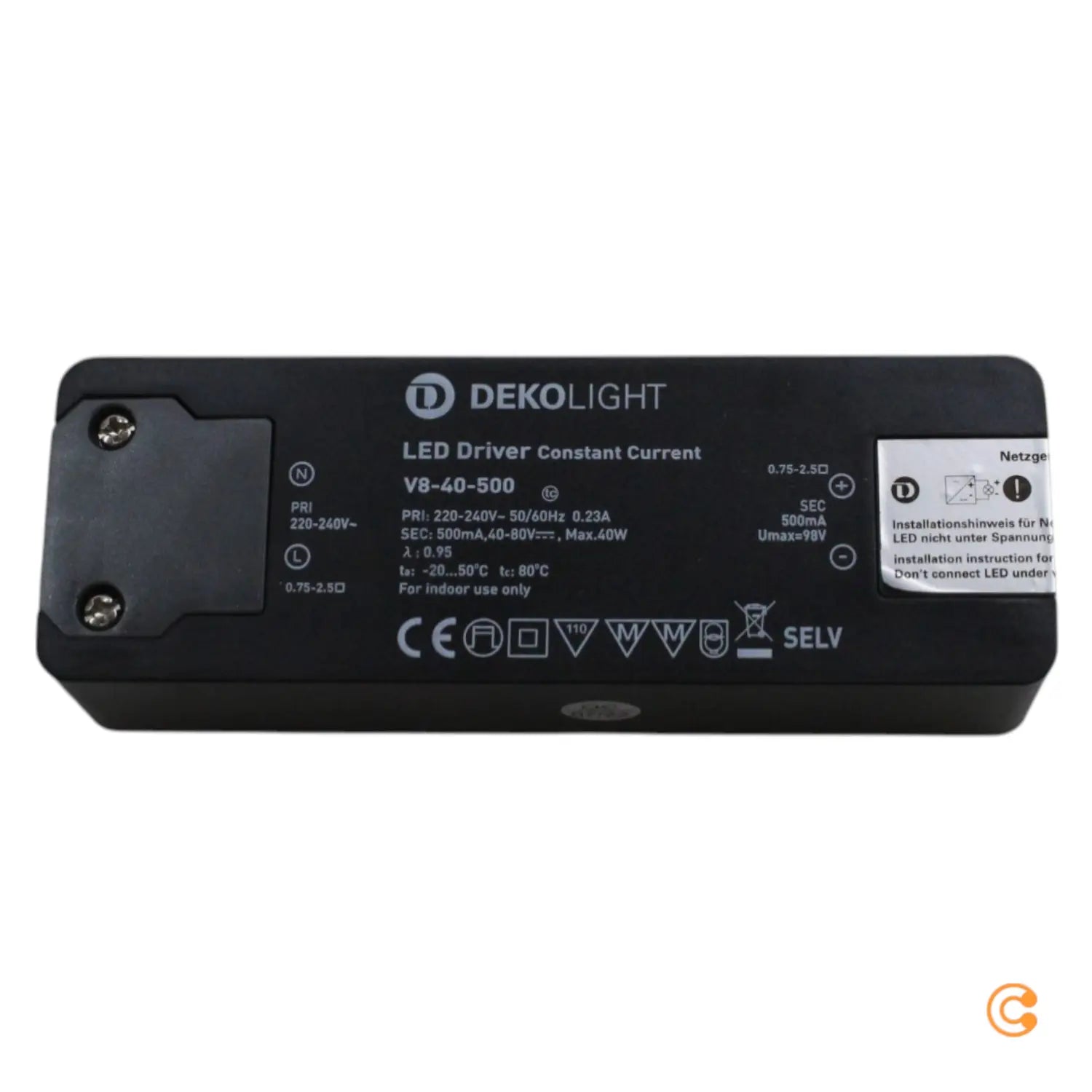 B-Ware Deko Light Basic Cc Led Treiber Konstantstrom Netzteil 40 W 050 A 40 80 Vdc 1 St
