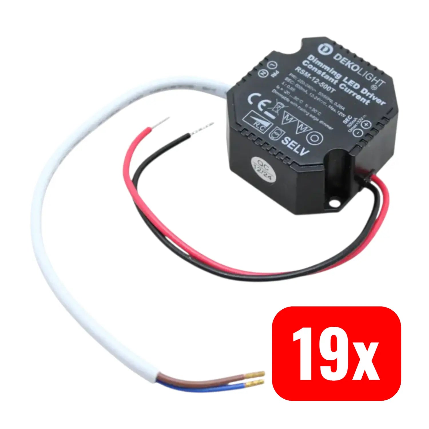 B-Ware Deko Light Led Treiber Netzgerät Konstantstrom Octo Dim Cc Schwarz 19 Stück