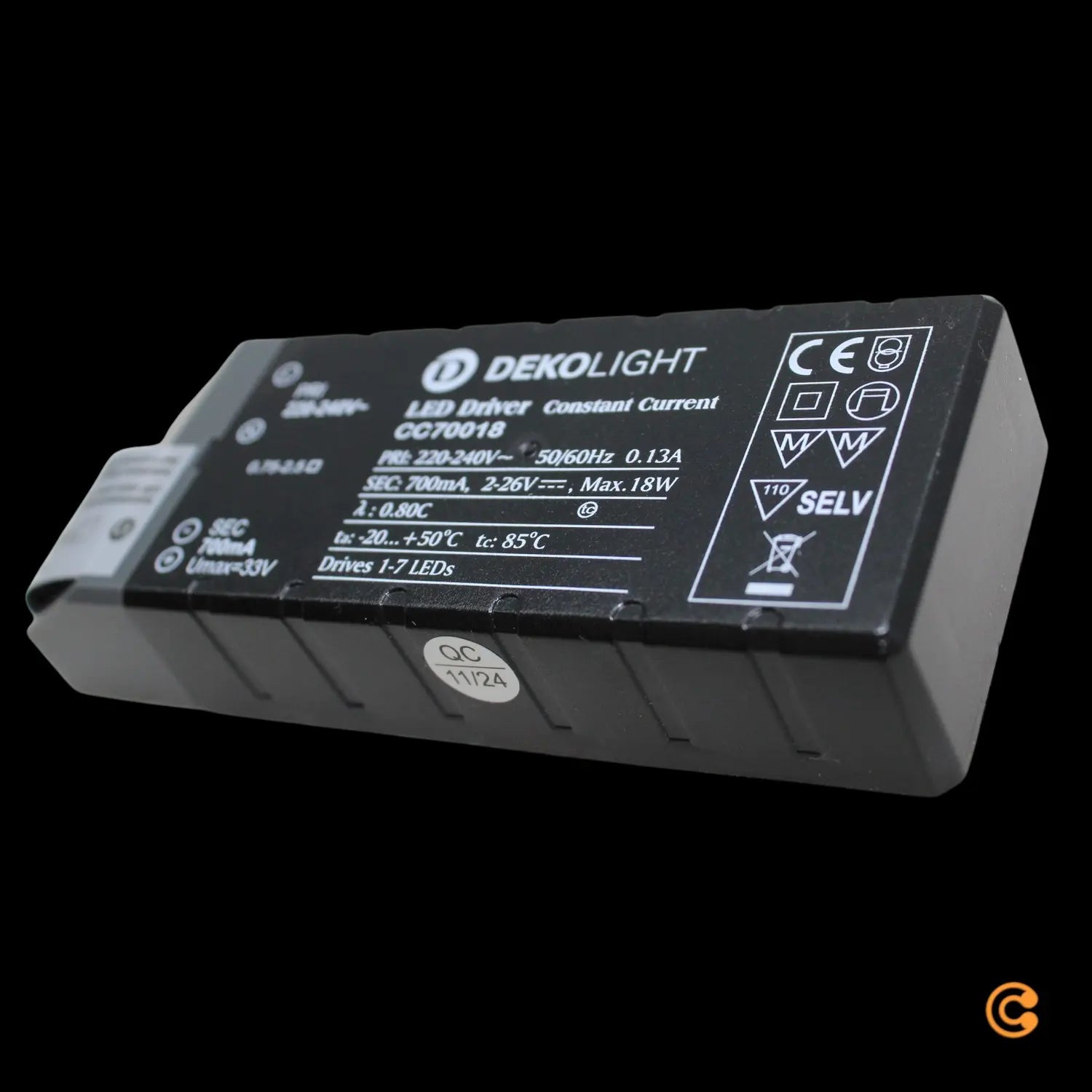 B-Ware Deko Light Led Trafo Stromversorgung Netzgerät Led 18 W 2 26 V Dc Schwarz