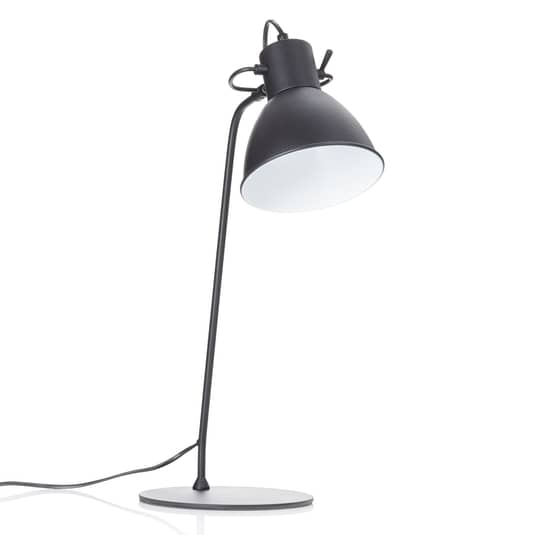 B-Ware Lucide Dekorative Tischleuchte Shadi In Schwarz Schreibtischlampe Bürotischlampe
