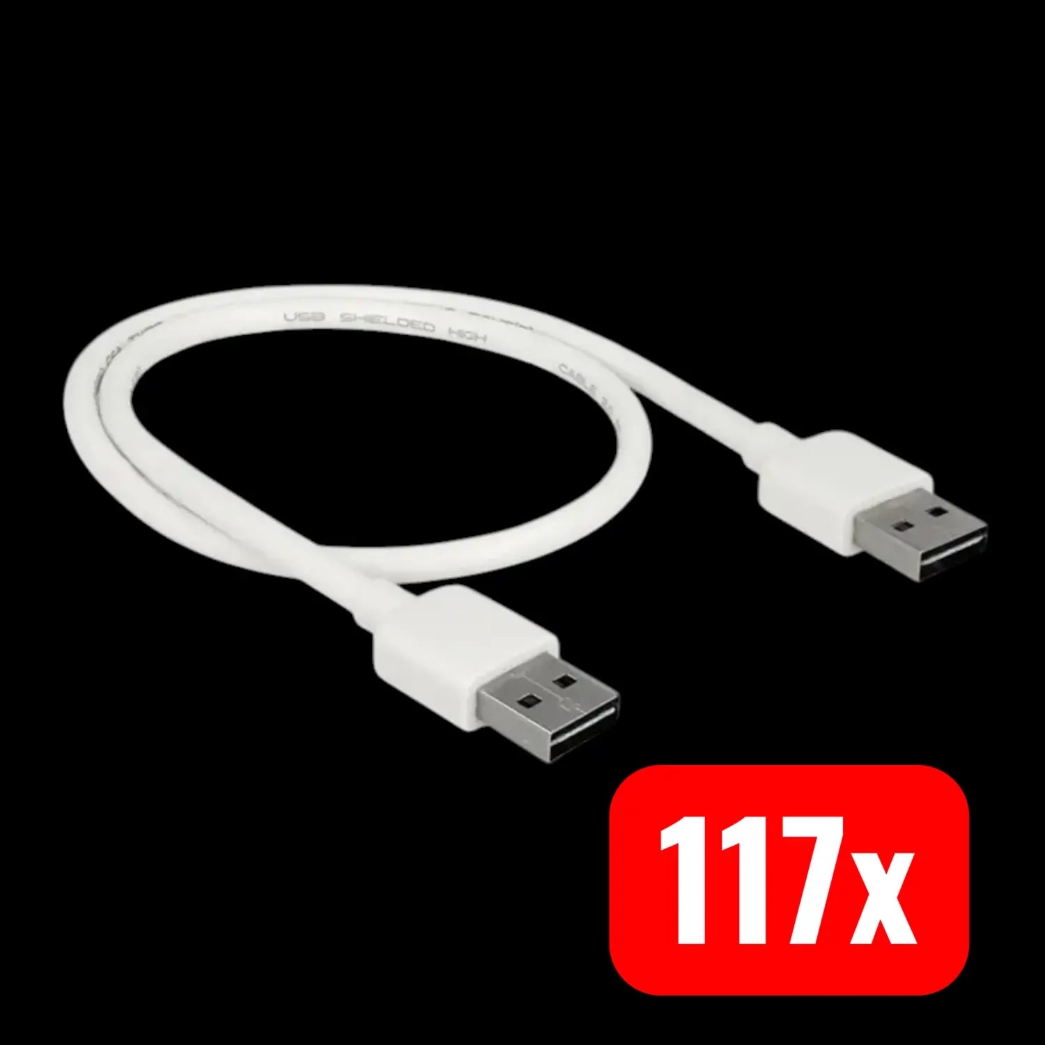 B-Ware Delock Usb Kabel Usb Verbindungskabel Usb A Kabel Weiß 0,5 M Computer 117 Stück