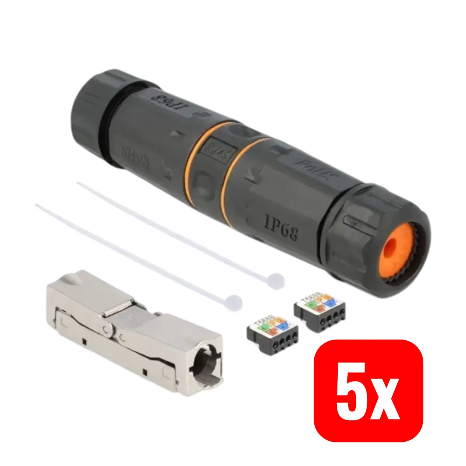 B-Ware Delock Netzwerk Adapter Kupplung Lsa Lsa Verbinder Schwarz Geschirmt 5 Sets