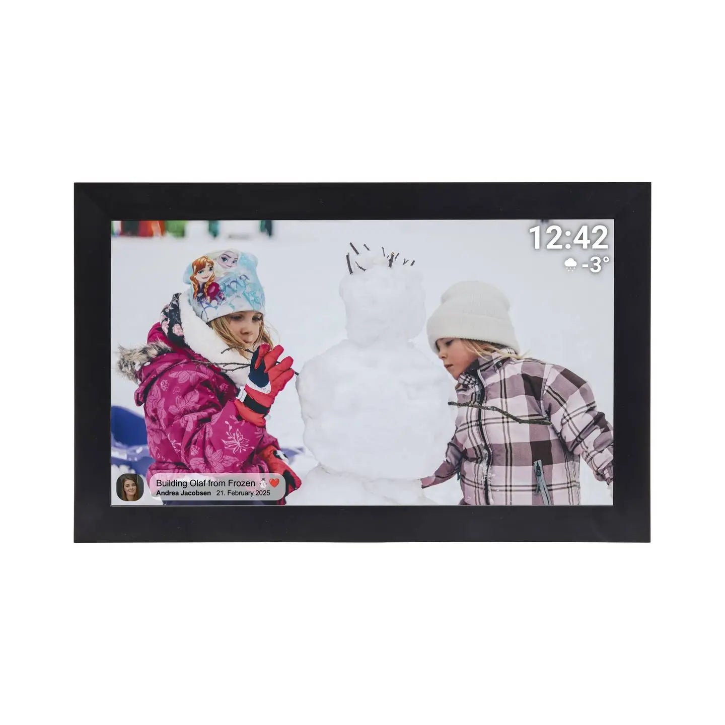 B-Ware Denver Bilderrahmen Digitaler Fotorahmen Wlan Touch Display 39,6 Cm App Micro Sd