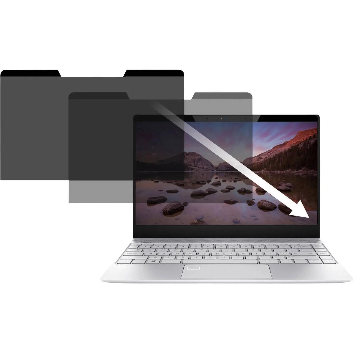 B-Ware Dicota Blickschutzfolie Sichtschutz Notebook Folie Secret 2 Way Schwarz 14 Zoll