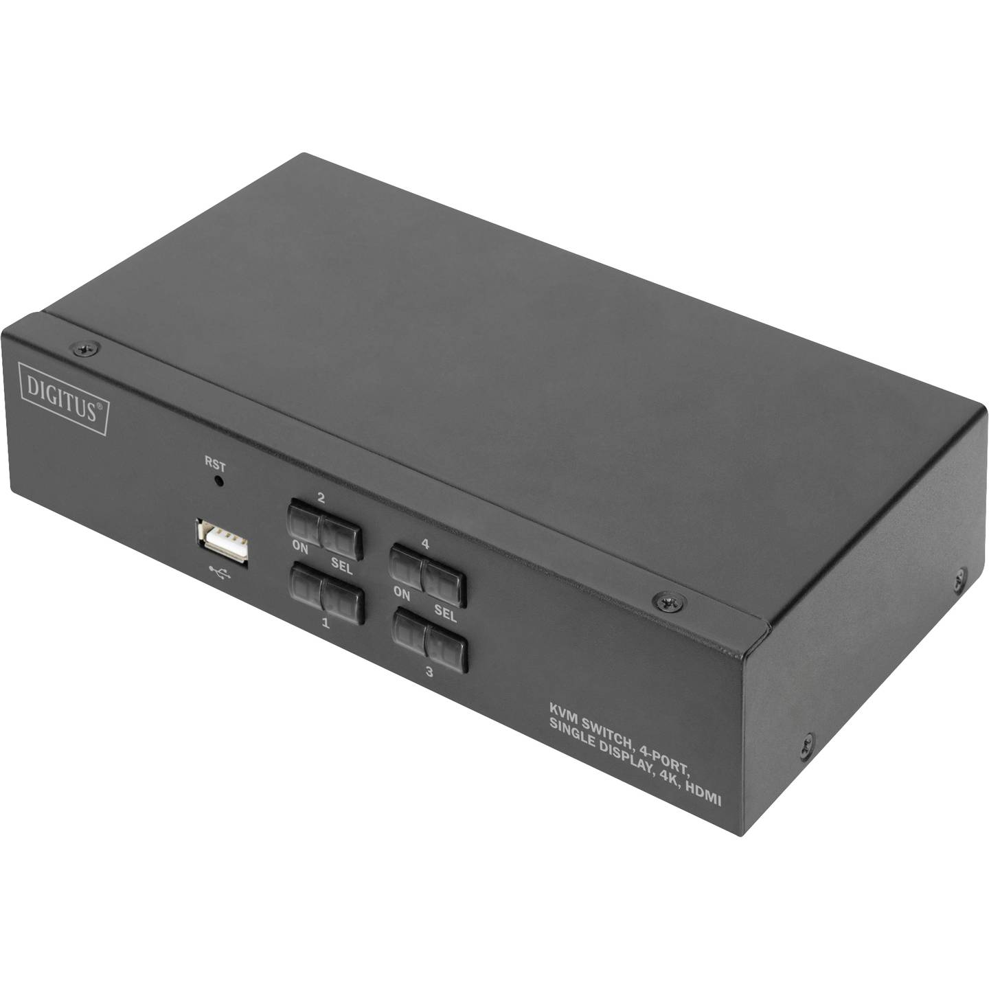 B-Ware Digitus Kvm Umschalter Switch Hdmi 4 K 4 Port Usb Schwarz Schalter Kvm Switches