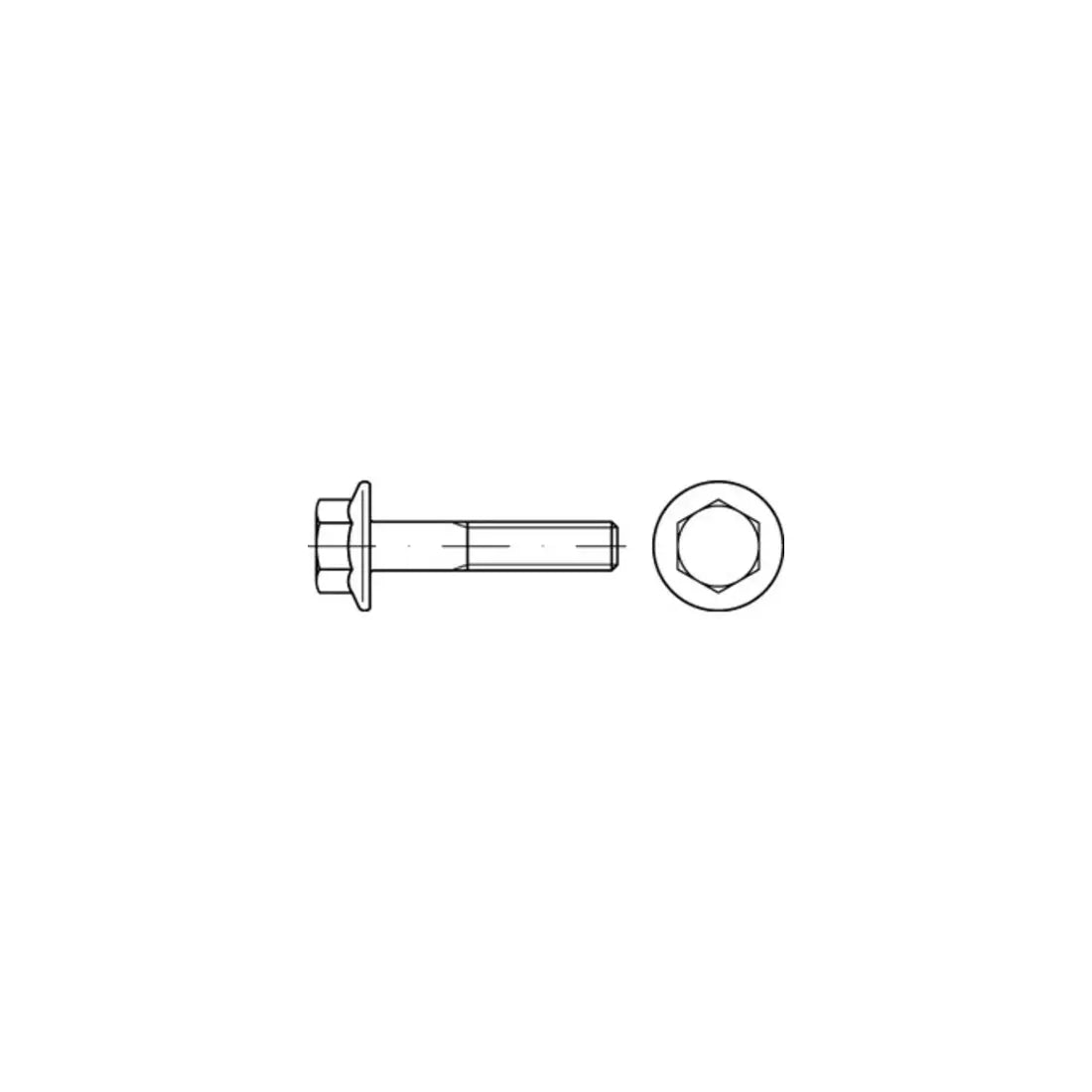 B-Ware Sechskantschraube Flanschschraube Din 6921 M12 X 40 Stahl 8.8 Blank 100 Stück