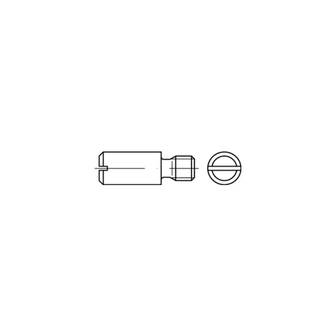 B-Ware Zapfenschraube Schraube Din 927 Schlitz M6x12 Stahl 14 H Blank 100 Stück