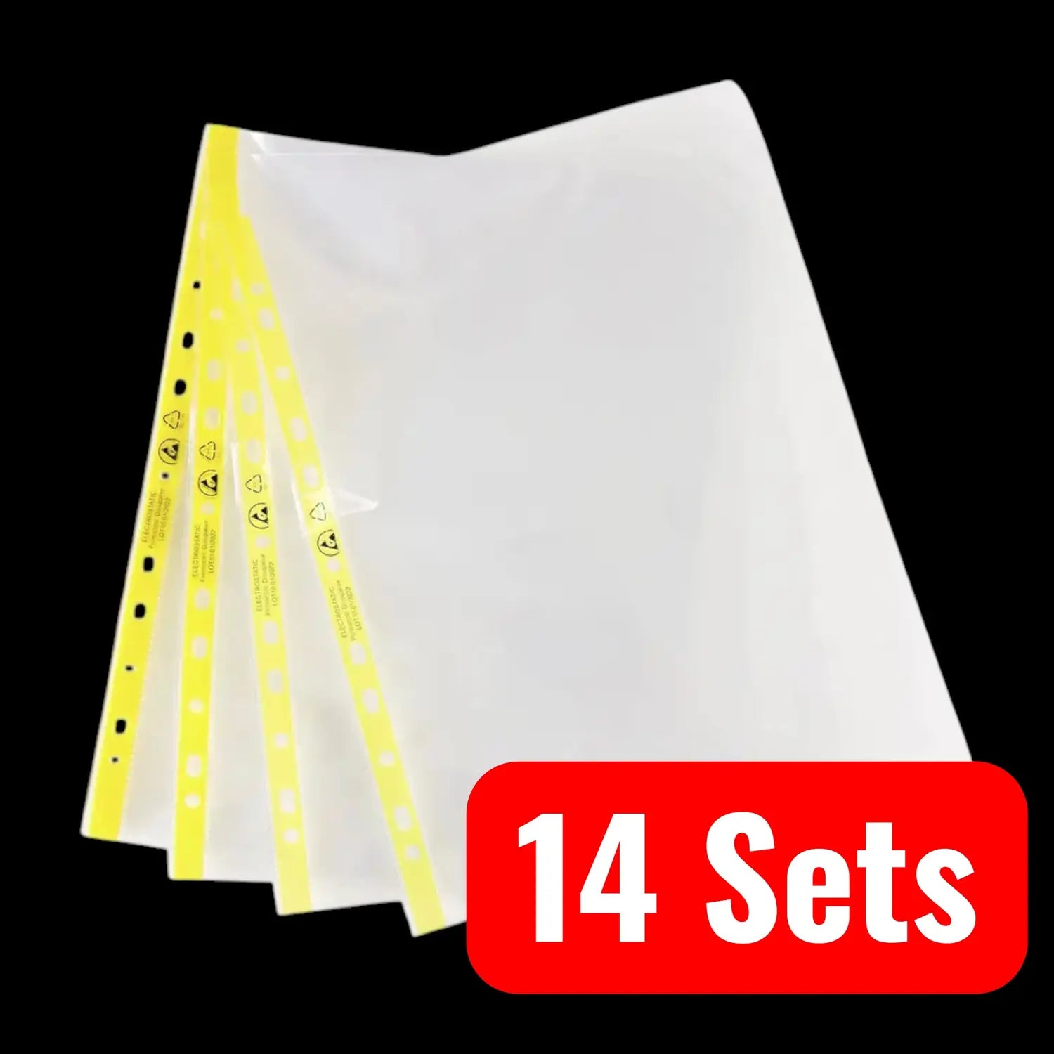 B-Ware Antistat Dokumententasche Hülle Esd Tasche Din A4 Transparent Mappe 14 Sets
