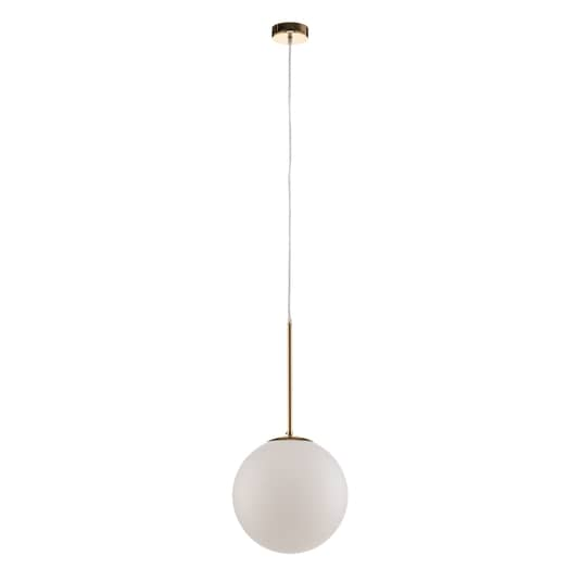 B-Ware Euluna Pendelleuchte Dione Deckenlampe Hängeleuchte E27 1 Flammig Weiß Gold 30cm
