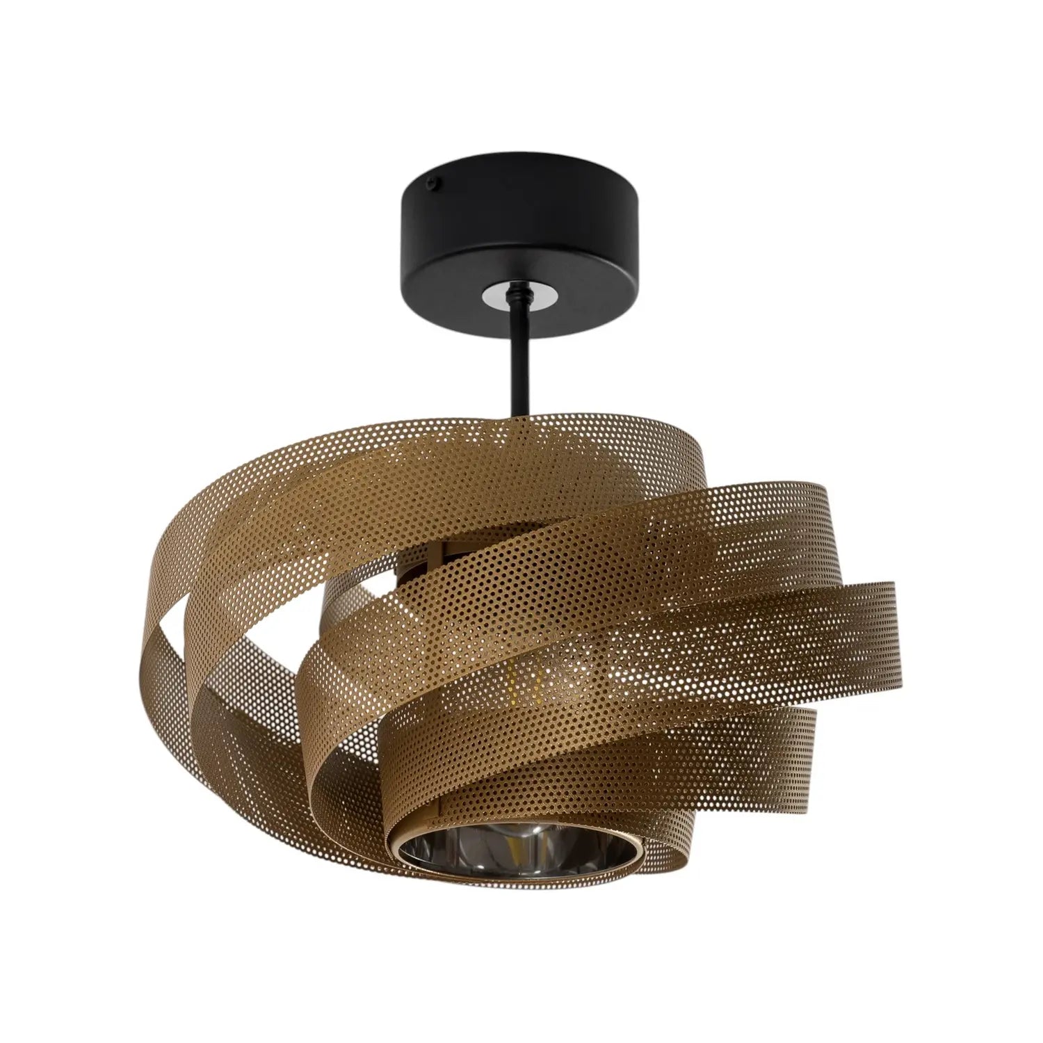 B-Ware Domiluce Deckenleuchte Lampe Vento Metall Schwarz Gold E27 Led ø 40 Cm Lampe75