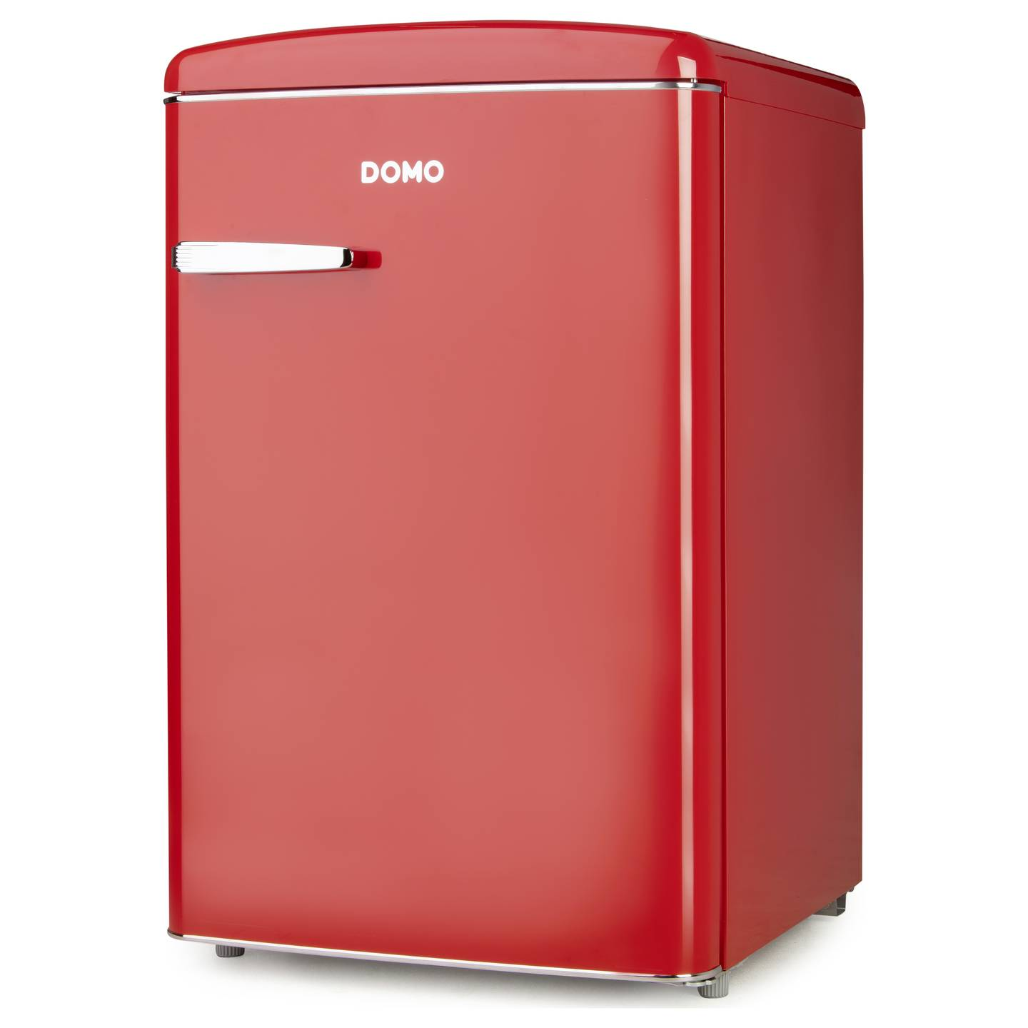 B-Ware Domo Kühlschrank Minibar Retro Rot 120 L Led Glasböden Standgerät Küchengerät