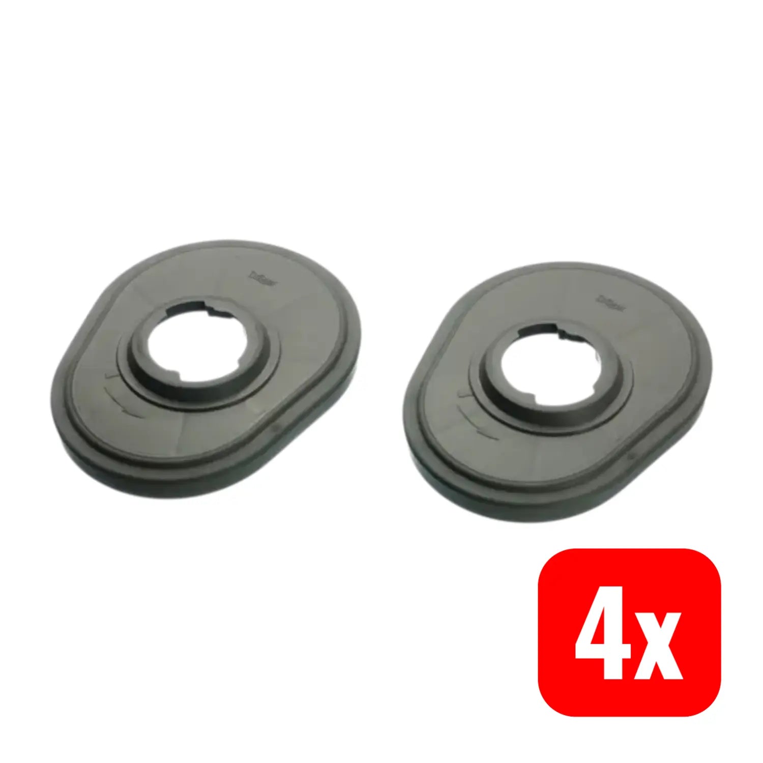 B-Ware Dräger Adapter Paar Verbindung Filter Einsatz Bajonett Atemschutz 4 Sets