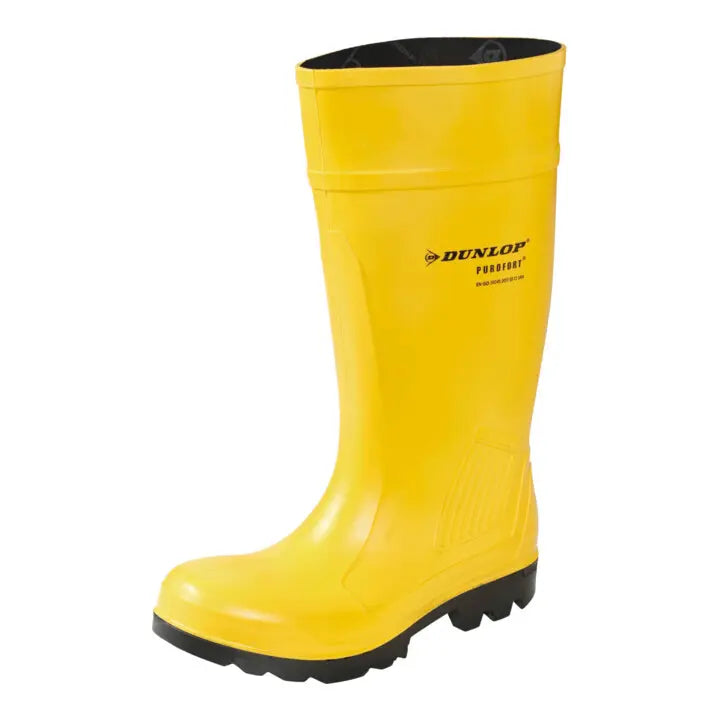 B-Ware Dunlop Sicherheitsstiefel Arbeitsschuhe Purofort Professional Stiefel Gelb Eu 40