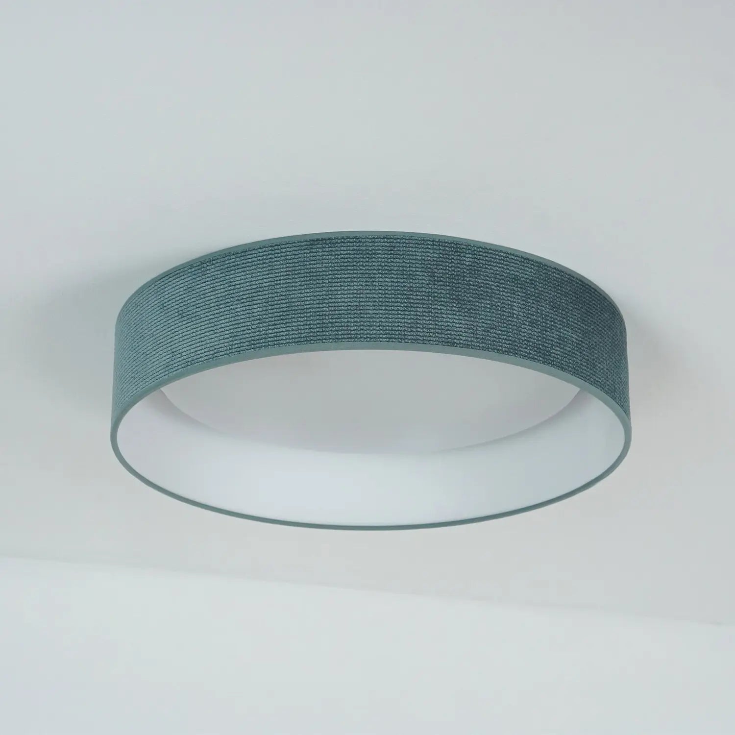 B-Ware Duolla Led Deckenleuchte Plafond Lampe Mintgrün Stoff ø 45 Cm 3 Step