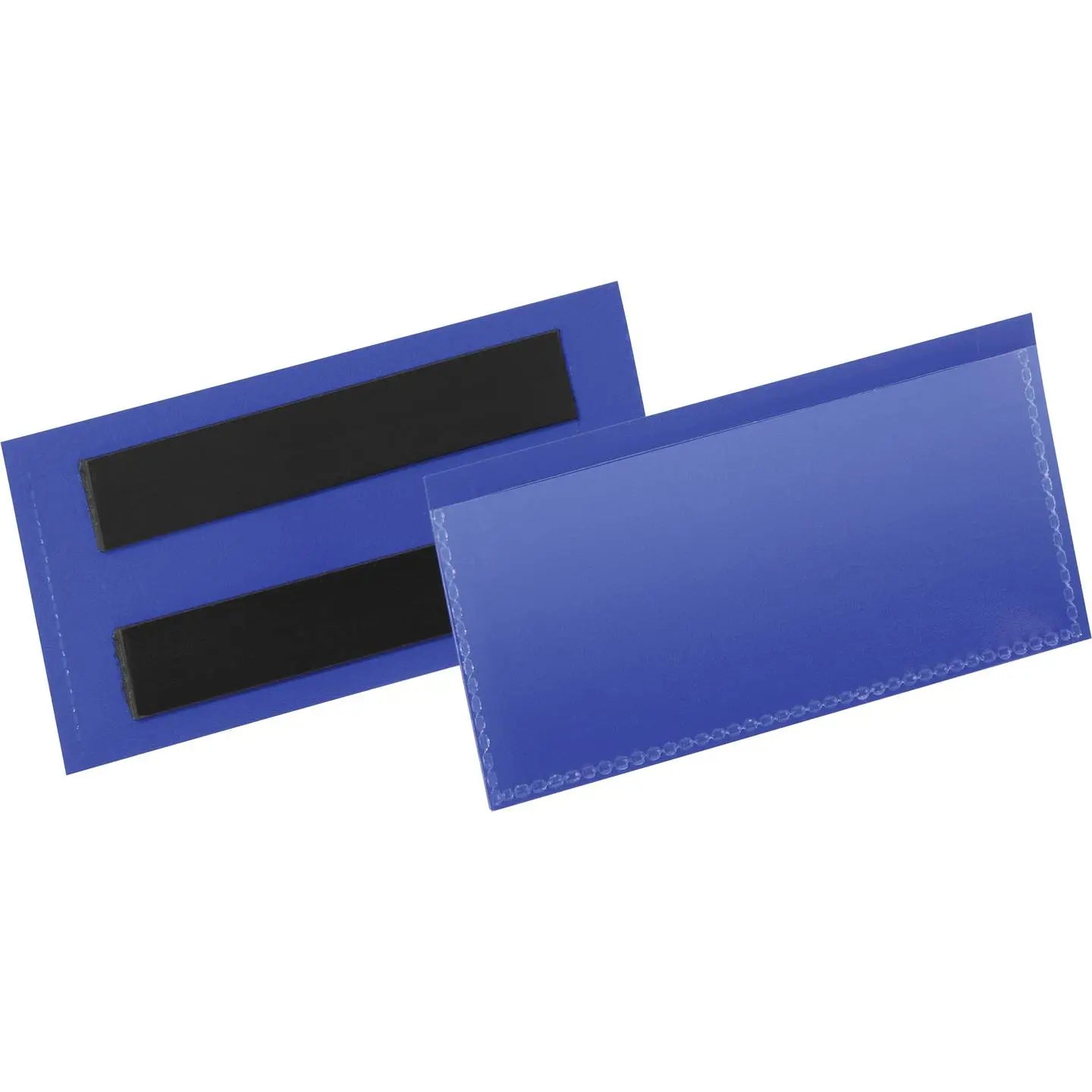 B-Ware Durable Etikettentasche Hülle Magnetische Tasche Blau 100 Mm X 38 Mm 50 Stück