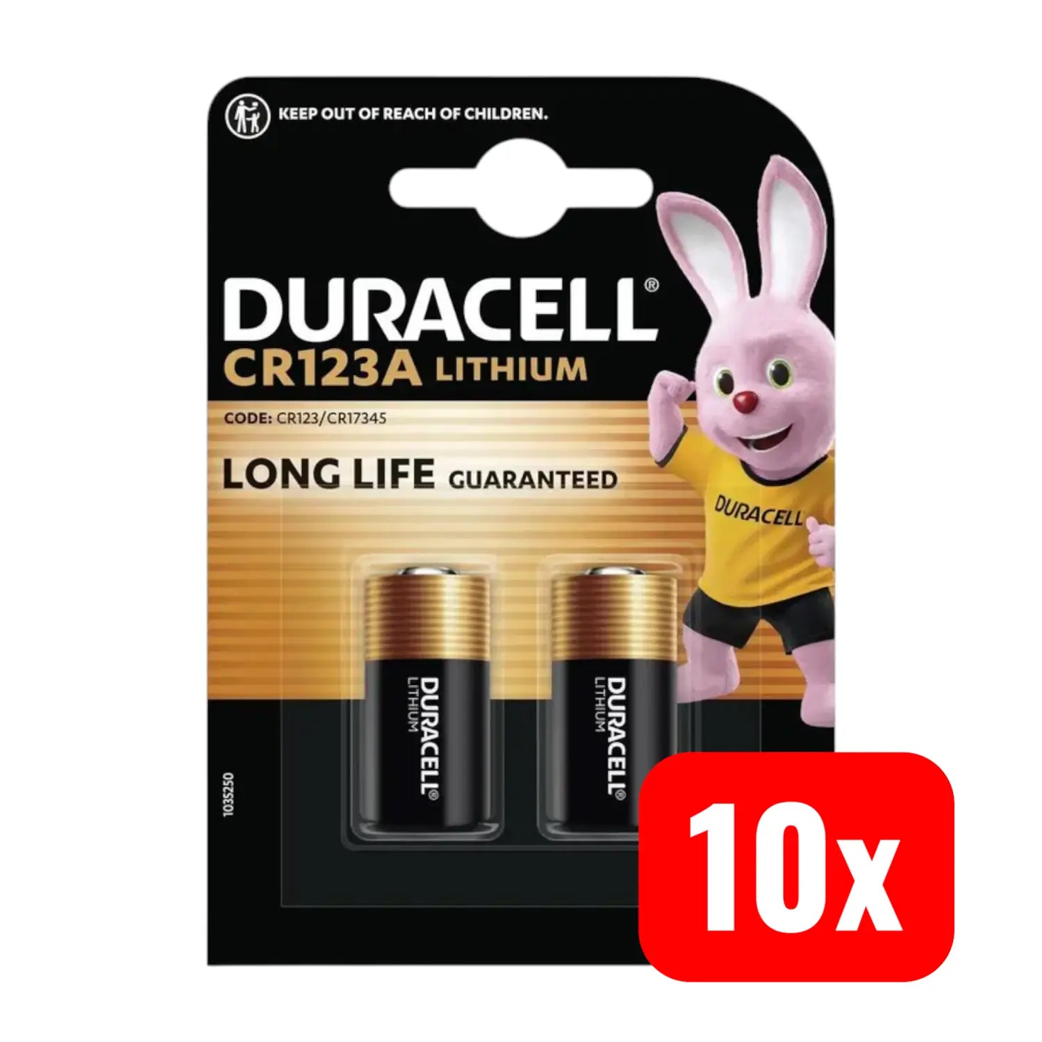 B-Ware Duracell Fotobatterie Batterie 1400 M Ah 3 V Cr123 A Lithium 2er Pack 10 Sets