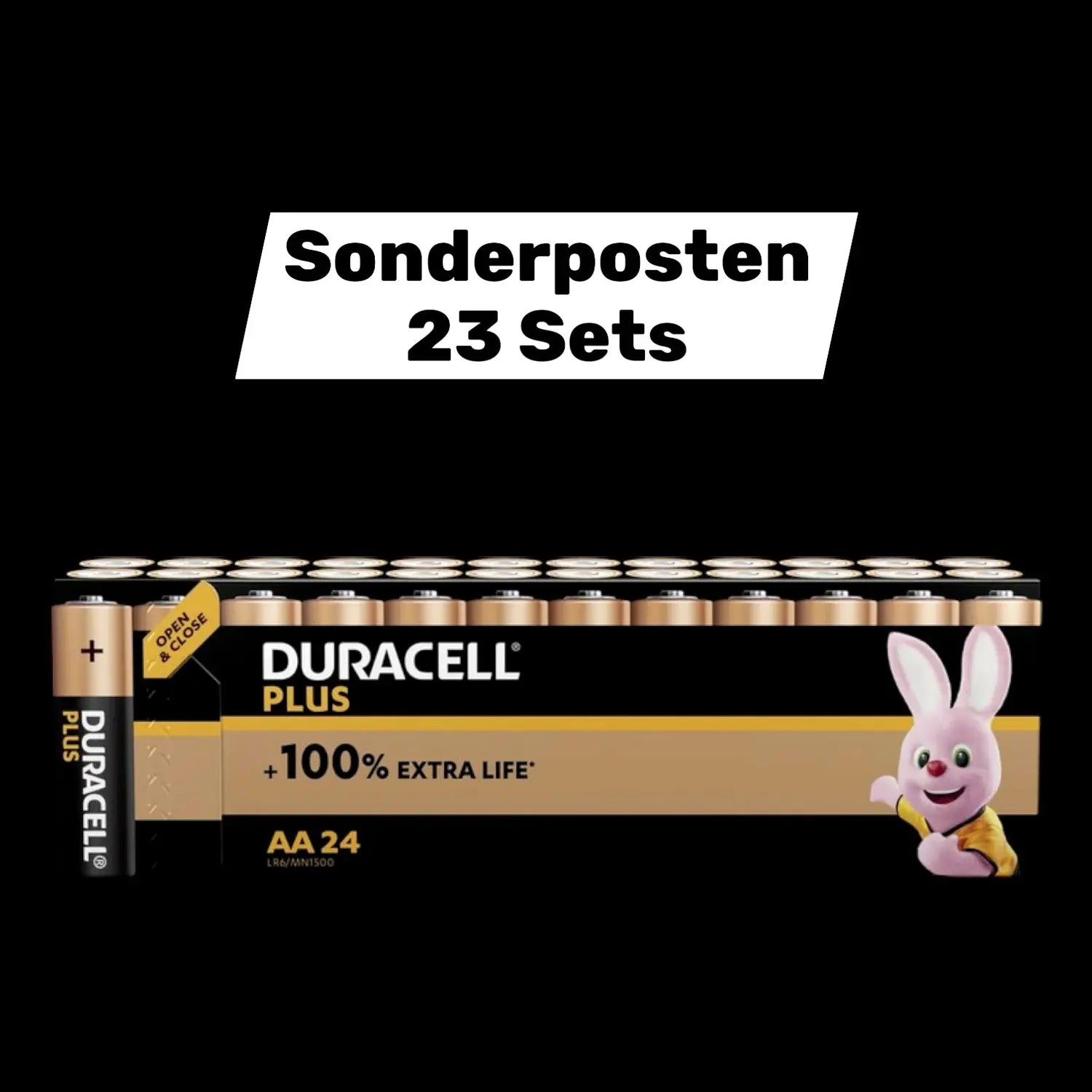 B-Ware Duracell Plus Power Mignon Aa Batterie Alkali Mangan 1.5 V 24er Set 23 Sets