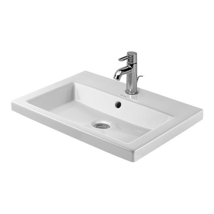 B-Ware Duravit Einbauwaschtisch Waschbecken Waschtisch 2 Nd Floor Weiß überlauf 600x430