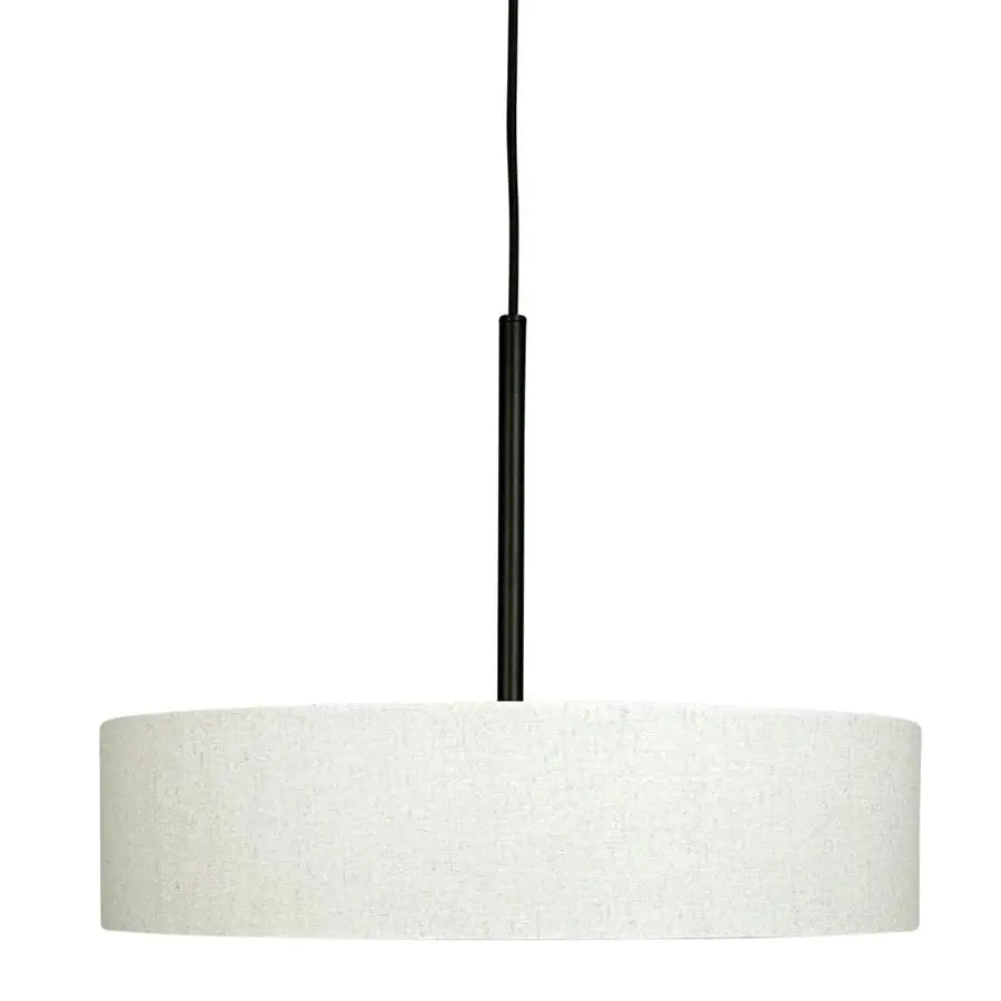 B-Ware Dyberg Larsen Pendelleuchte Hängelampe Calix Stoffschirm Natur Schwarz 3 Flg 757