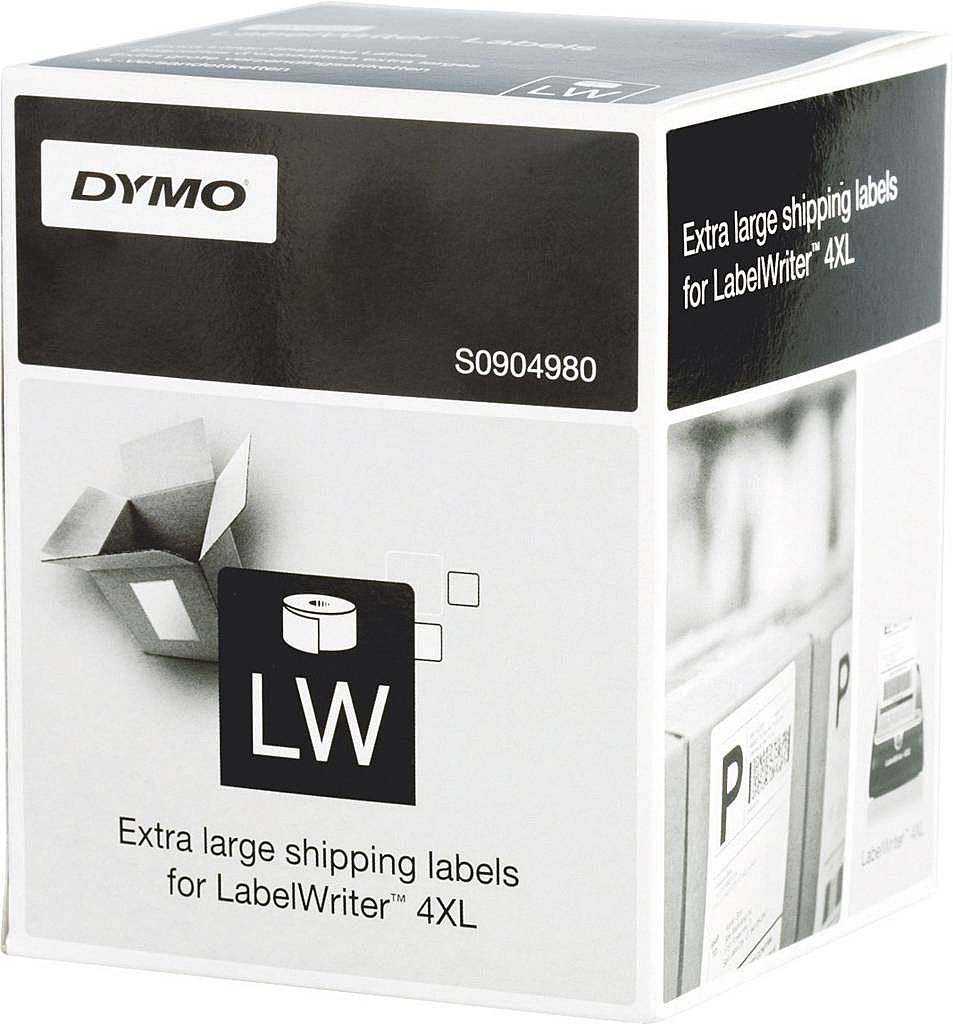 B-Ware Dymo Etiketten Rolle S0904980 S0904980 159 X 104 Mm Papier Weiß 220 St.
