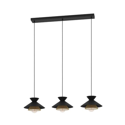 B-Ware Eglo Hängeleuchte Grizedale Hängelampe Pendelleuchte Lampe Leuchte 3 Fl. Schw825