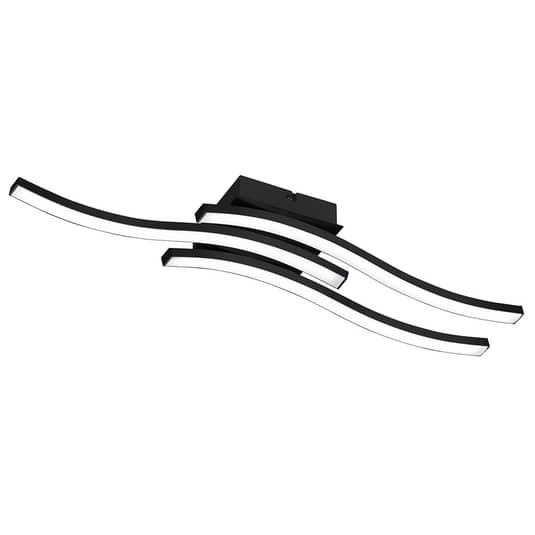 B-Ware Reality Leuchten Led Deckenlampe Route In Schwarz 3 Fl. Deckenlampe Lampe 5 W