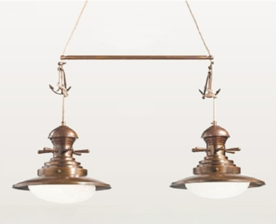 B-Ware Pendelleuchte Baia 2fl Leuchte Hängelampe Lampe Deckenleuchte Deckenlampe E27
