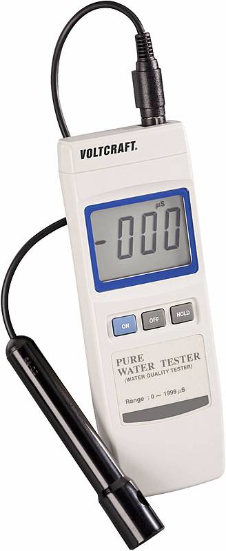 B-Ware Voltcraft Leitfähigkeits Messgerät Wa 100 Atc 3 % Messgerät 0 1999 µs Kalibri800