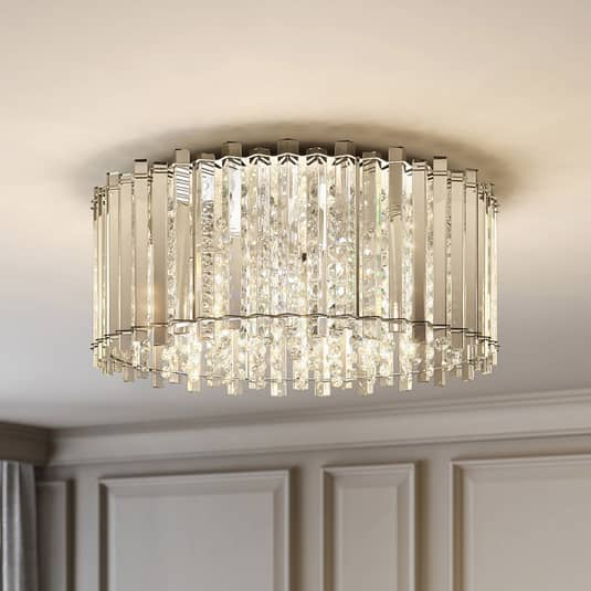 B-Ware Lucande Limana Kristall Deckenlampe Lampe Deckenlampe Wohnzimmerlampe G9 ø5561