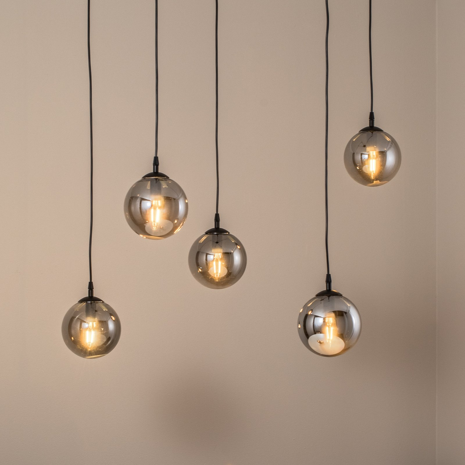 B-Ware Euluna Hängeleuchte Glassy Deckenlampe Pendelleuchte Wohnzimmerleuchte E14