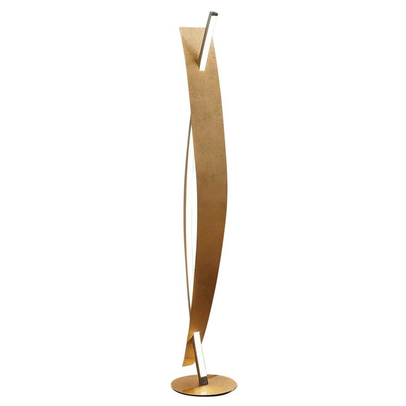 B-Ware Lucande Stehleuchte Stehlampe Led Marija Gold Silber Dimmbar Wohnzimmer Beleucht