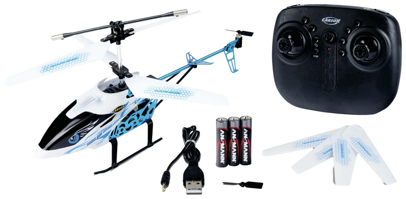 C-Ware Carson Modellsport Eagle 280 Crash Stop 2.4 G 100% Rtf Rc Hubschrauber Siehe Text