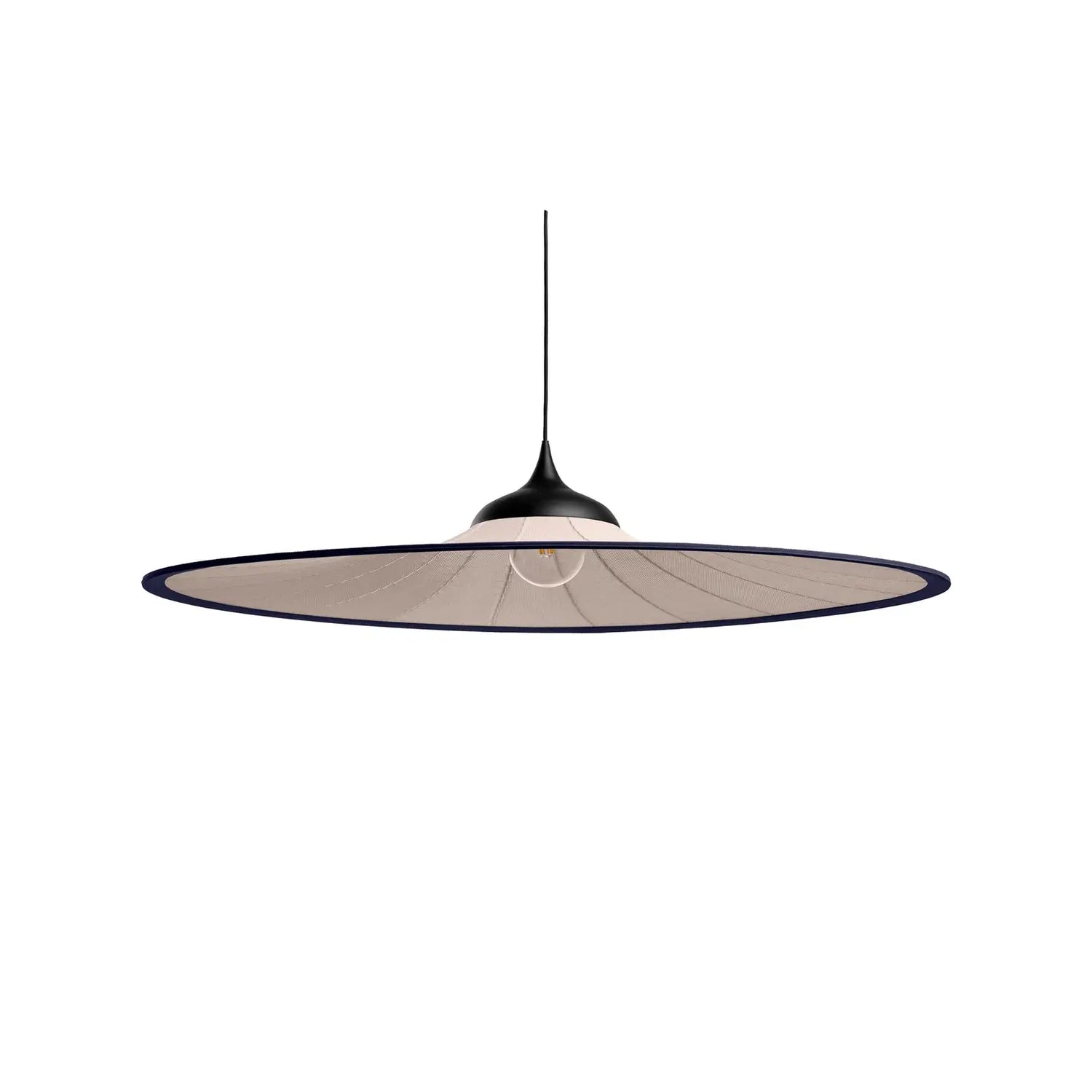 B-Ware Easy Light Pendelleuchte Hängelampe Bloom Creme Textil Edelstahl 120 Cm E27 Led