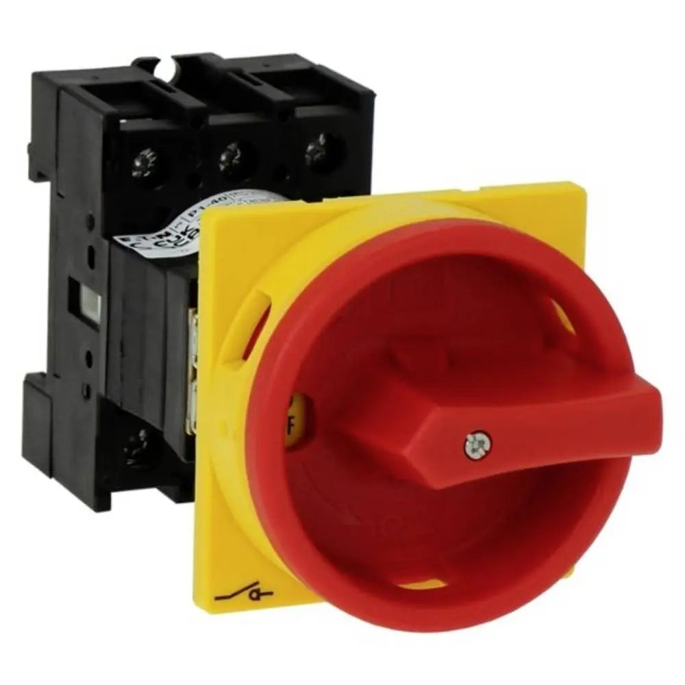 B-Ware Eaton Hauptschalter Ein Aus Schalter Not Aus Schalter Knebel Rot Gelb 40 A 690 V