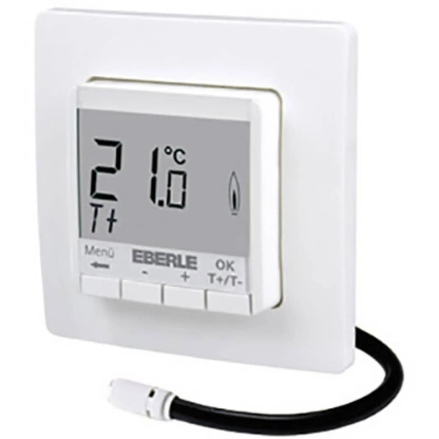 B-Ware Eberle Raumthermostat Temperaturregler Heizen Bodentemperatur Unterputz Weiss