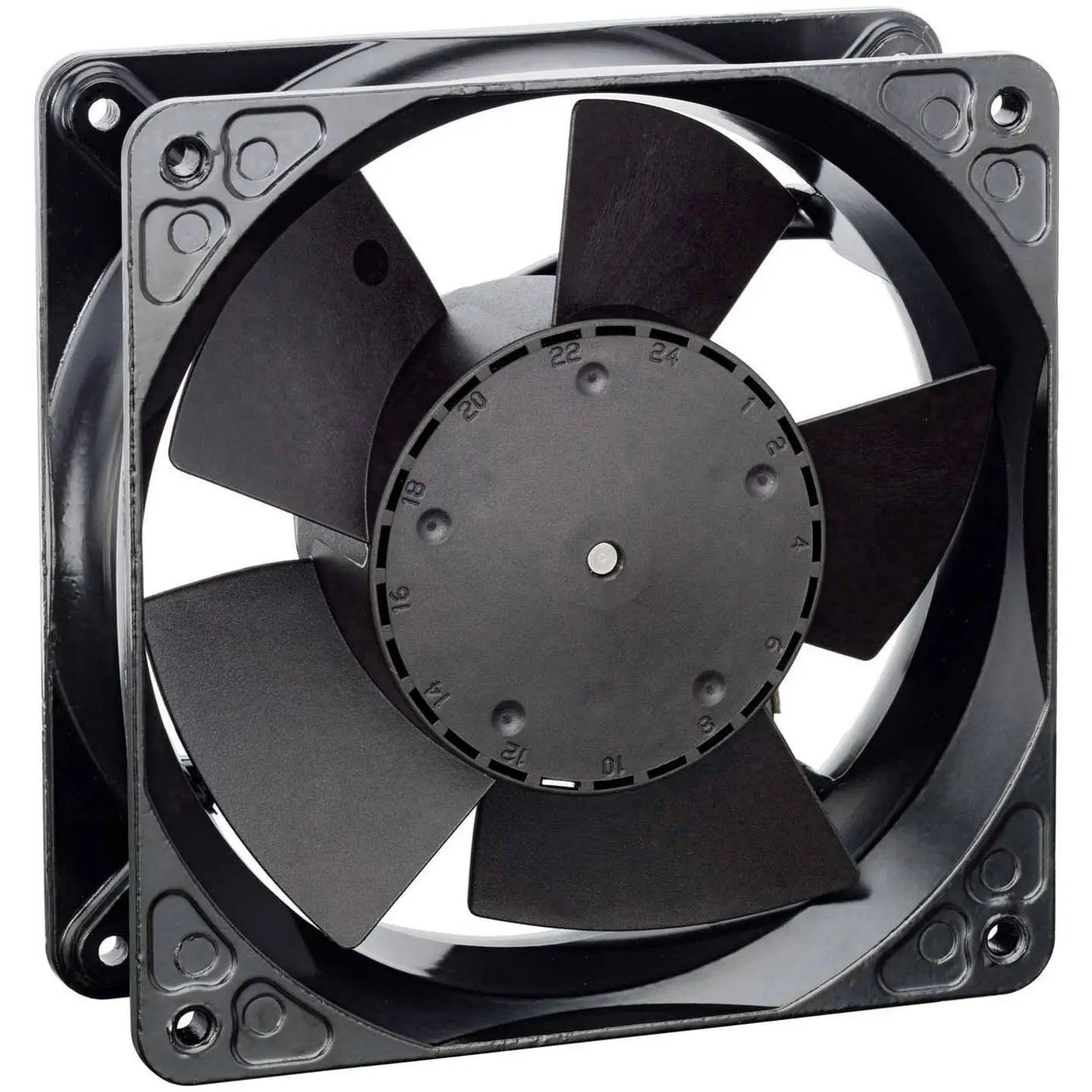 B-Ware Ebm Papst Axiallüfter Ventilator 4114 Nh5 Schwarz Kunststoff 24 V 390 M3h 119 Mm