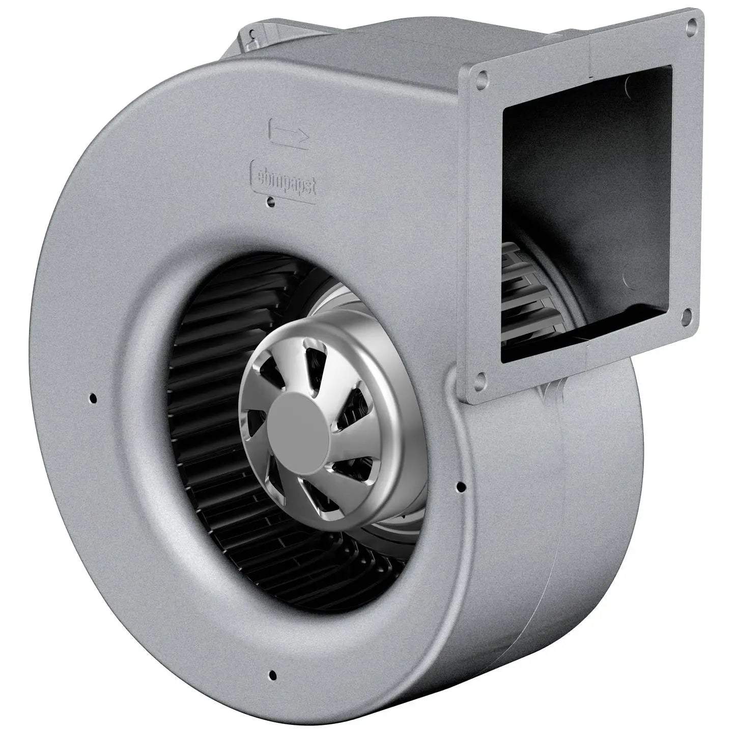 B-Ware Ebm Papst Radiallüfter Gebläse 230 V 335 M³/H Aluminium Druckguss Rechtsdrehend