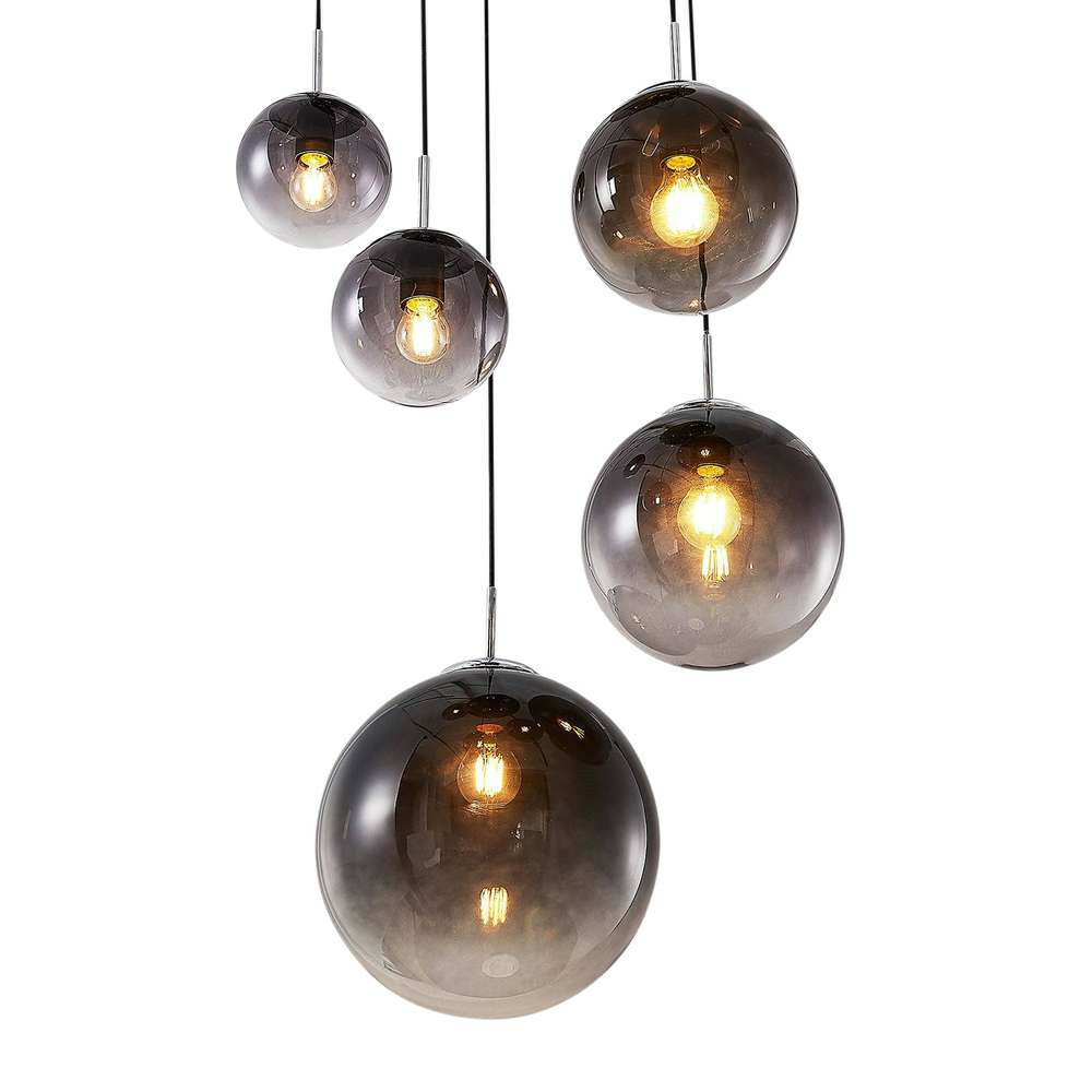 B-Ware Lindby Robyn Glas Pendelleuchte Pendelleuchte Deckenlampe Hängeleuchte Lampe
