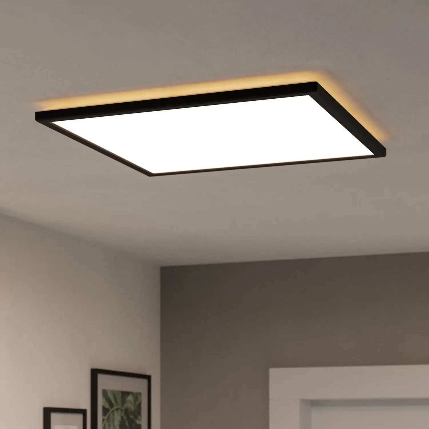 B-Ware Eglo Connect Deckenleuchte Led Rovito Z Appsteuerung Schwarz 50 Cm Cct Rgb Smart