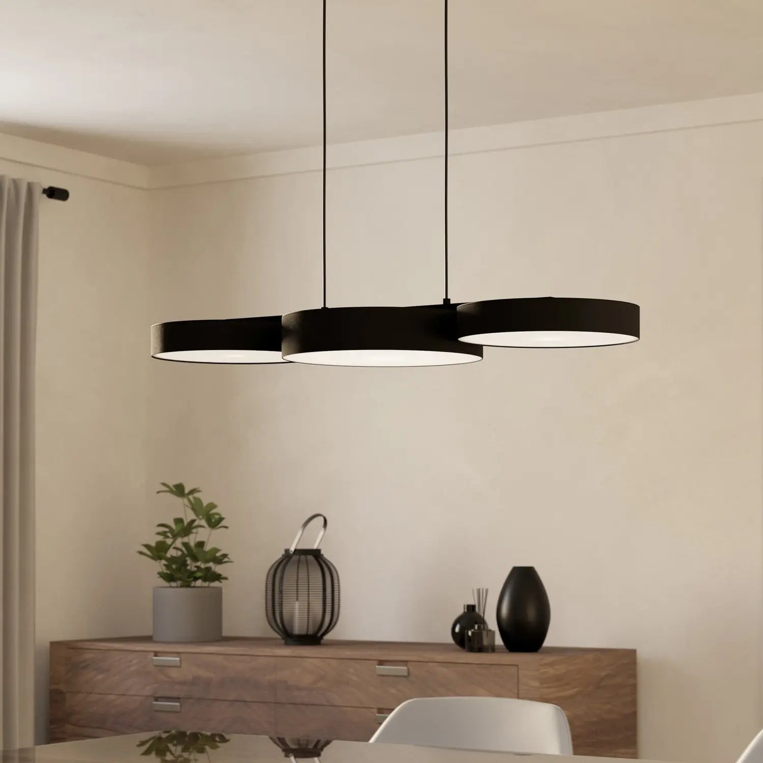 B-Ware Eglo Connect Pendelleuchte Hängelampe Smart Led Barbano Z Deckenlampe Schwarz