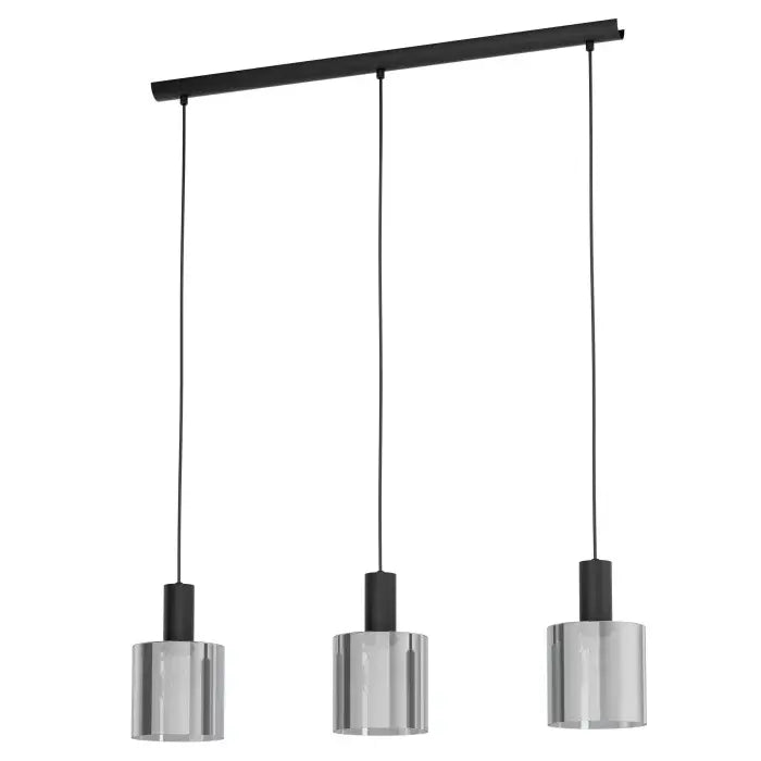 B-Ware Eglo Leuchten Gorosiba Hängeleuchte Pendelleuchte Schwarz 3 Flammig Lampe Licht
