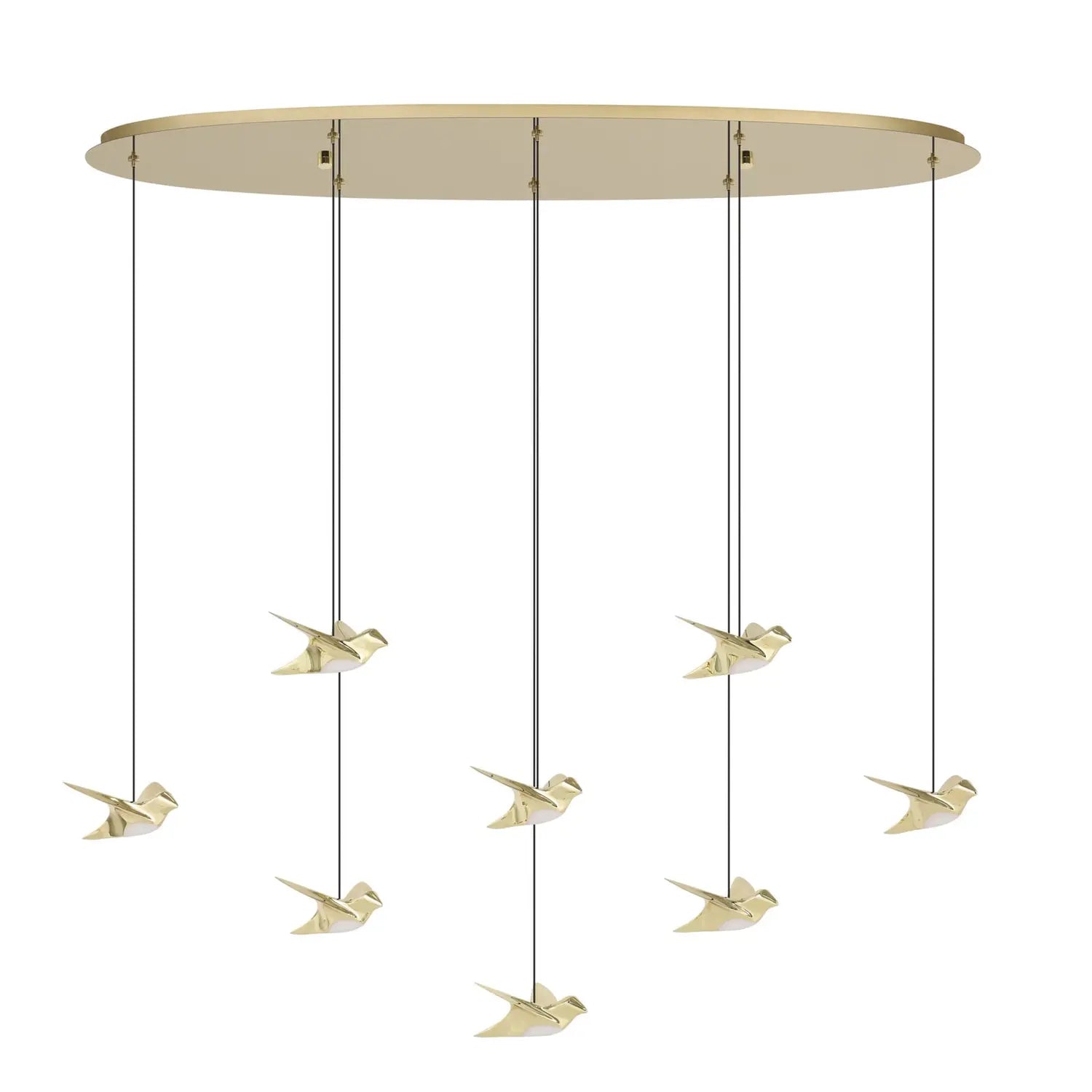 B-Ware Eglo Stars Of Light Pendelleuchte Hängelampe Led Paratebueno Messing Vogeldesign