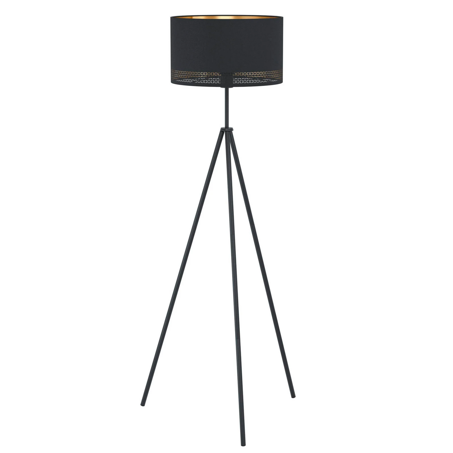 B-Ware Eglo Stehleuchte Esteperra Stehlampe Standleuchte Leuchte Dreibein Schwarz/Gold