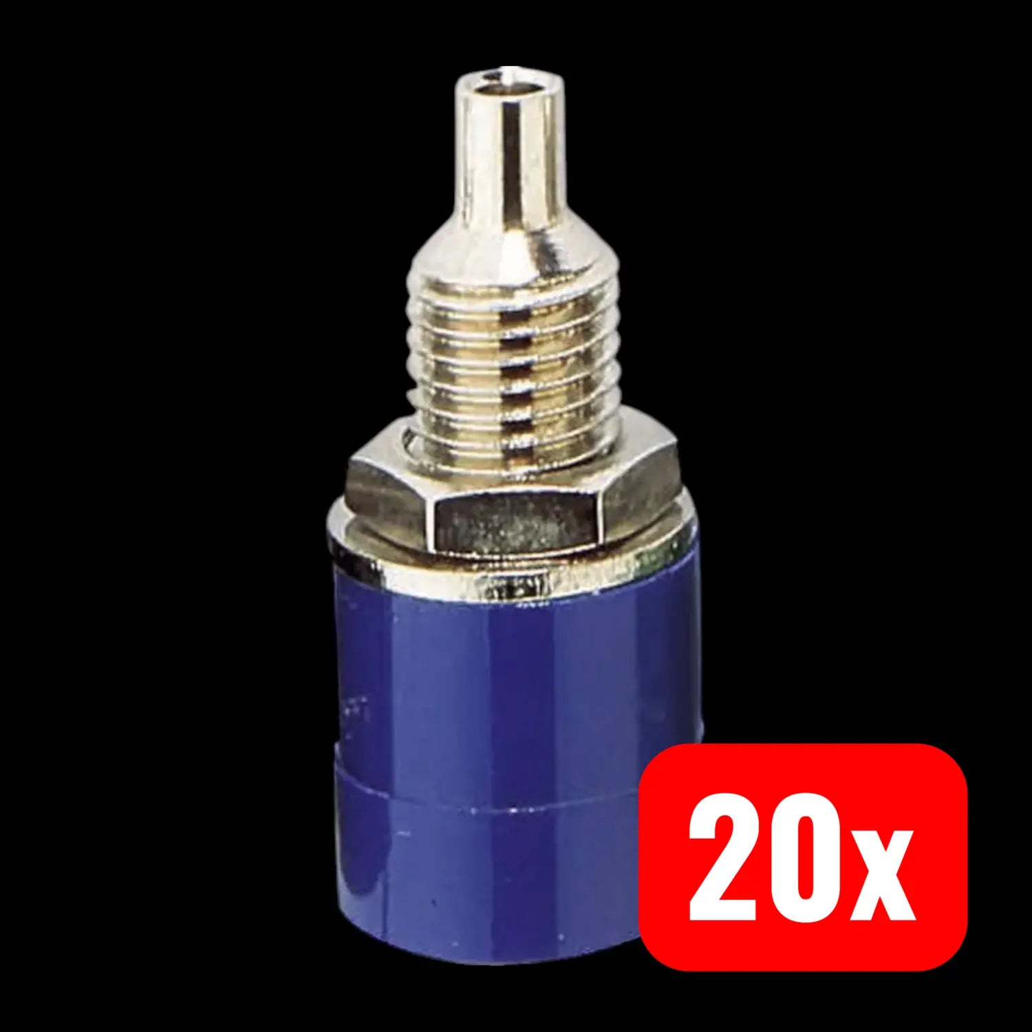 B-Ware Bkl Electronic Laborbuchse 072310 Buchse Stecker Blau Einbau Labor 20 Stück