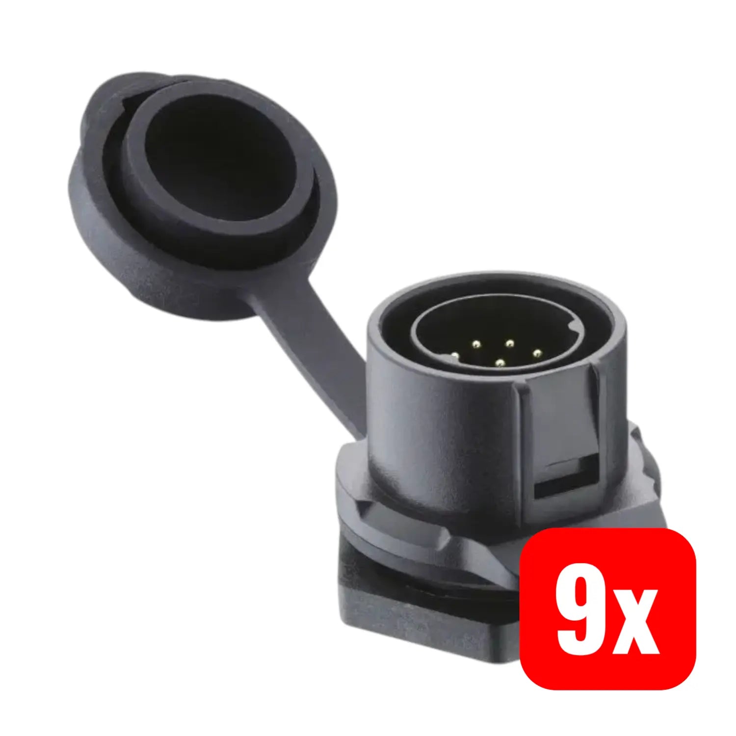 B-Ware Lutronic Rundverbinder Stecker Kontakt 2630 05 T22 Cb100 Gerade 9 Stück
