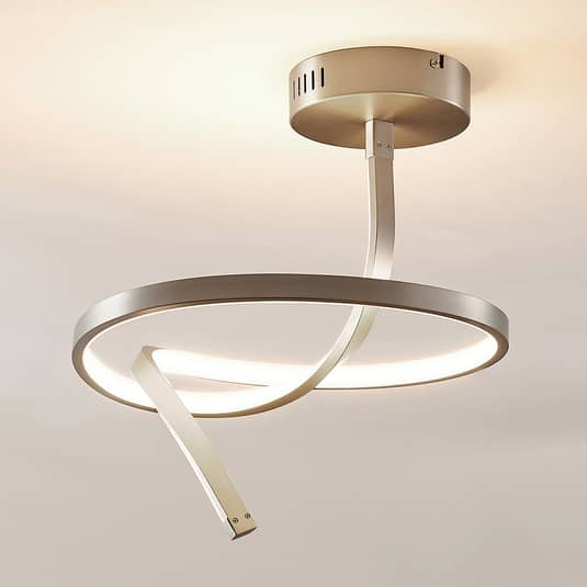 B-Ware Lucande Eingedrehte Led Deckenlampe Lampe Leuchte Deckenlampe Dominykas 28,5 W