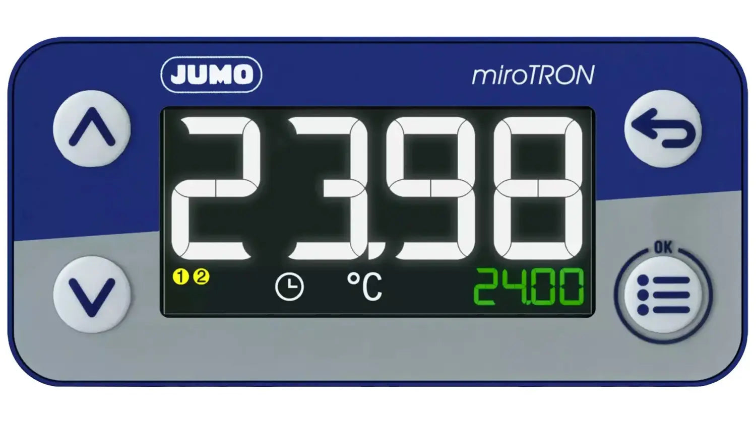 B-Ware Jumo Einbauthermostat Temperaturregler Thermostat Widerstandsthermometer 76x36mm