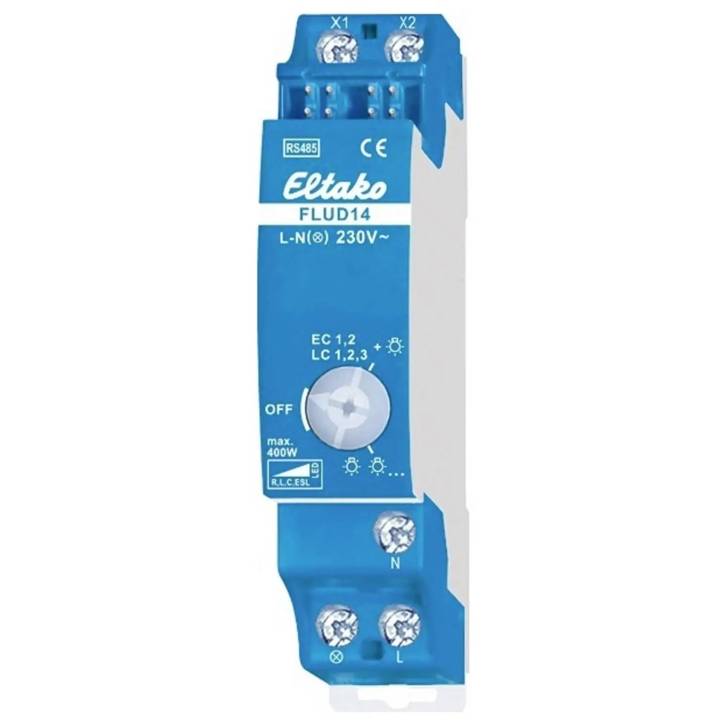 B-Ware Eltako Leistungszusatz Zusatzgerät Busmodul Flud14 Hutschiene Dimmer Universal