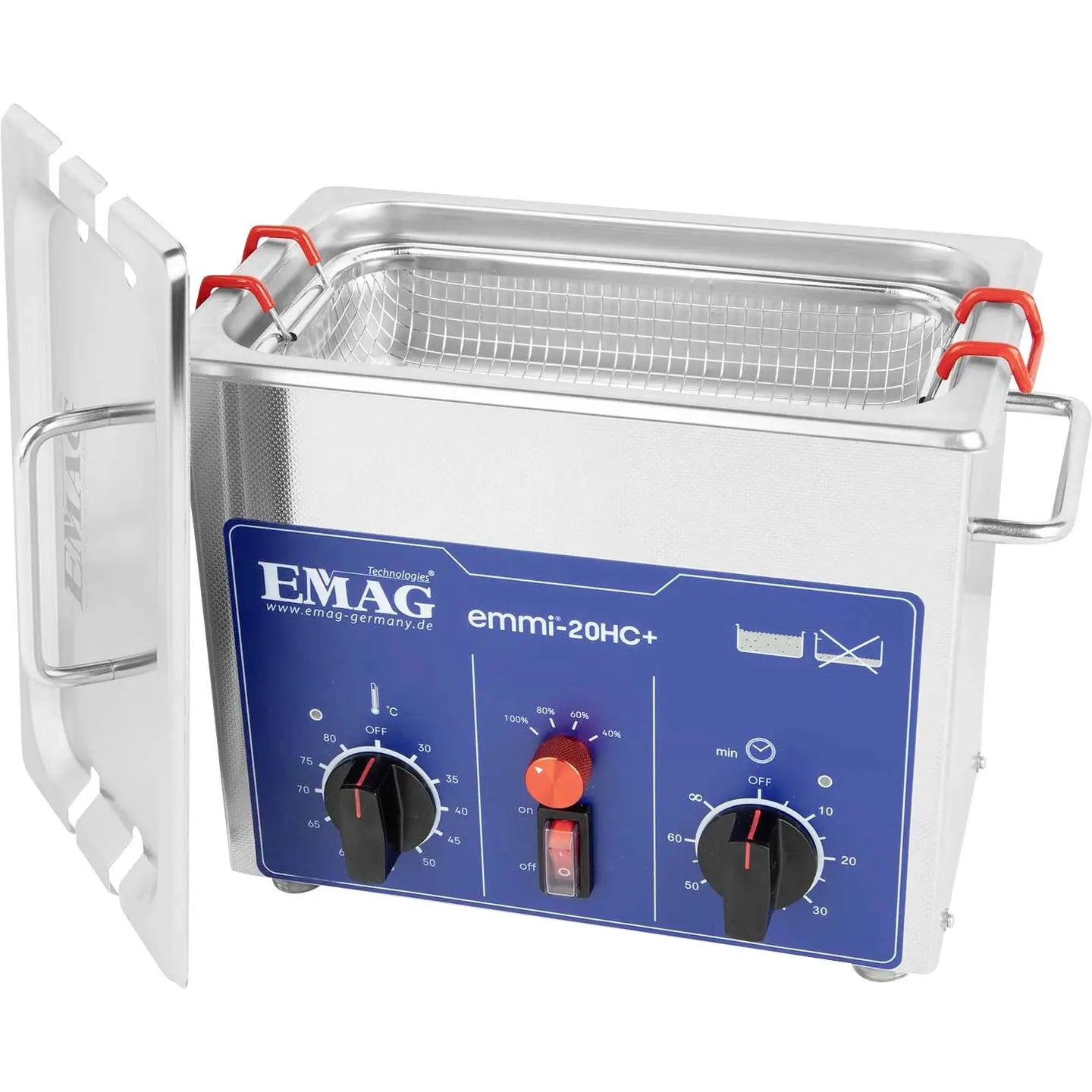 B-Ware Emag Ultraschallreiniger Reinigungsgerät Universal Edelstahl Heizung 2.6 L Plus